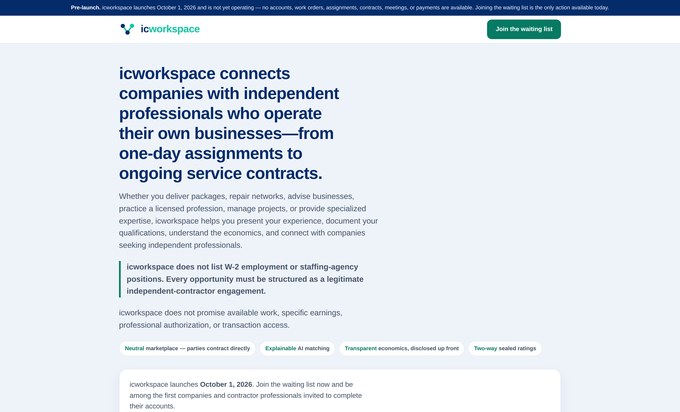 icworkspace — Marketplace