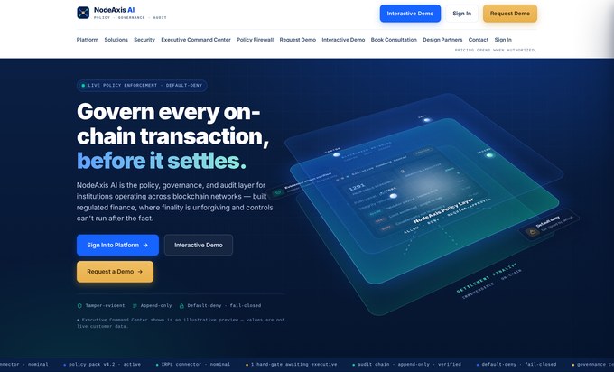 NodeAxis AI — Policy & Governance
